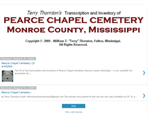 Tablet Screenshot of pearcechapelchurchcemetery.blogspot.com