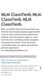 Mobile Screenshot of mlm-classifieds.blogspot.com