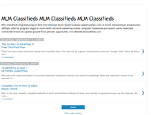 Tablet Screenshot of mlm-classifieds.blogspot.com