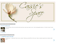 Tablet Screenshot of cassiesspace.blogspot.com