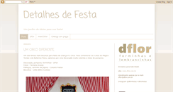 Desktop Screenshot of detalhesdefesta.blogspot.com