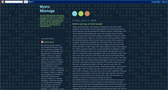 Desktop Screenshot of myersmessage.blogspot.com