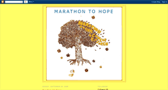 Desktop Screenshot of marathontohope.blogspot.com