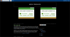 Desktop Screenshot of new-proxies.blogspot.com