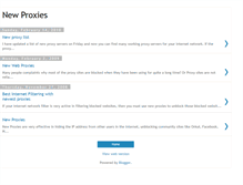 Tablet Screenshot of new-proxies.blogspot.com