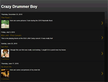 Tablet Screenshot of crazydrummerboy.blogspot.com