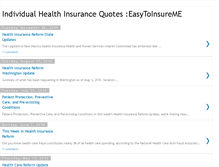 Tablet Screenshot of individual-health-insurance-plan.blogspot.com