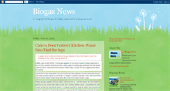 Desktop Screenshot of biogasnews.blogspot.com