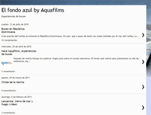 Tablet Screenshot of elfondoazul.blogspot.com