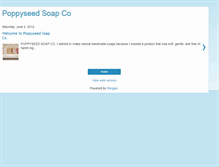 Tablet Screenshot of poppyseedsoapco.blogspot.com