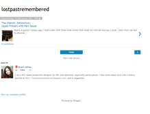 Tablet Screenshot of lostpastremembered.blogspot.com