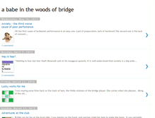 Tablet Screenshot of ababe-in-the-woods-of-bridge.blogspot.com