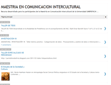 Tablet Screenshot of comunicaintercultura.blogspot.com