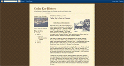 Desktop Screenshot of cedarkeyhistory.blogspot.com
