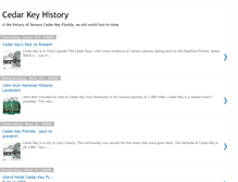 Tablet Screenshot of cedarkeyhistory.blogspot.com