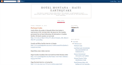 Desktop Screenshot of hotelmontanahaitiearthquake.blogspot.com