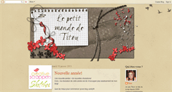 Desktop Screenshot of lepetitmondedetitou.blogspot.com