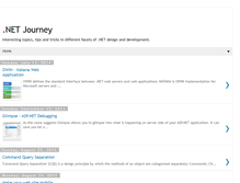 Tablet Screenshot of dotnet-journey.blogspot.com