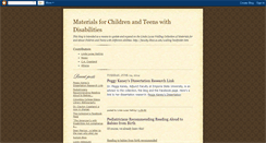 Desktop Screenshot of materialsforchildrenwithdisabilities.blogspot.com