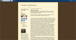 Desktop Screenshot of friendsofstthomas.blogspot.com