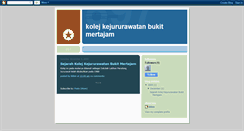 Desktop Screenshot of kolejkejururawatanbukitmertajam.blogspot.com