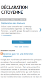 Mobile Screenshot of declarationcitoyenne.blogspot.com
