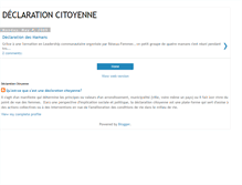 Tablet Screenshot of declarationcitoyenne.blogspot.com