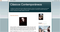 Desktop Screenshot of clasicoscontemporaneos.blogspot.com