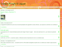 Tablet Screenshot of colegioprivadoeljaguel.blogspot.com