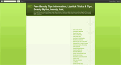 Desktop Screenshot of freebeautytipsinfo.blogspot.com