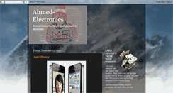 Desktop Screenshot of ahmed-latest-electronics.blogspot.com