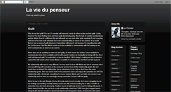 Desktop Screenshot of laviedupenseur.blogspot.com