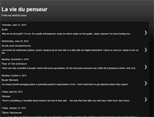 Tablet Screenshot of laviedupenseur.blogspot.com