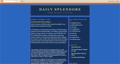 Desktop Screenshot of dailysplendors.blogspot.com