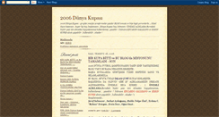 Desktop Screenshot of 2006dunyakupasi.blogspot.com