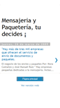 Mobile Screenshot of paqueteramensajeria.blogspot.com