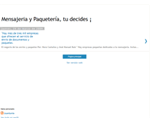 Tablet Screenshot of paqueteramensajeria.blogspot.com