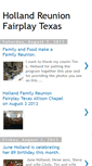 Mobile Screenshot of hollandreunionfairplaytexas.blogspot.com