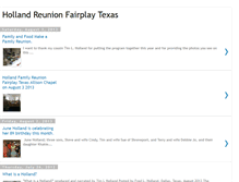 Tablet Screenshot of hollandreunionfairplaytexas.blogspot.com