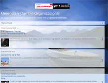 Tablet Screenshot of gerenciaycambio.blogspot.com
