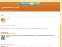 Tablet Screenshot of lipodissolveguide.blogspot.com