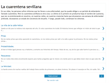 Tablet Screenshot of lacuarentenasevillana.blogspot.com