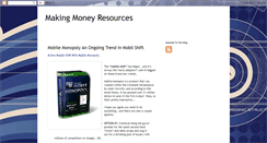 Desktop Screenshot of makingmoneyresource.blogspot.com