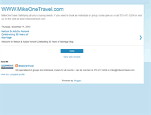 Tablet Screenshot of mikeonetravel.blogspot.com