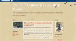 Desktop Screenshot of coloradocemeteriesandghosttowns.blogspot.com