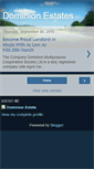 Mobile Screenshot of dominionestates.blogspot.com
