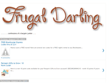 Tablet Screenshot of frugaldarling.blogspot.com