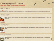 Tablet Screenshot of comoaguaparacioccolata.blogspot.com