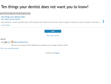 Tablet Screenshot of 10thingsyourdentistdoesnottellyou.blogspot.com