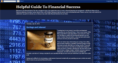 Desktop Screenshot of guidetofinancialsuccess.blogspot.com